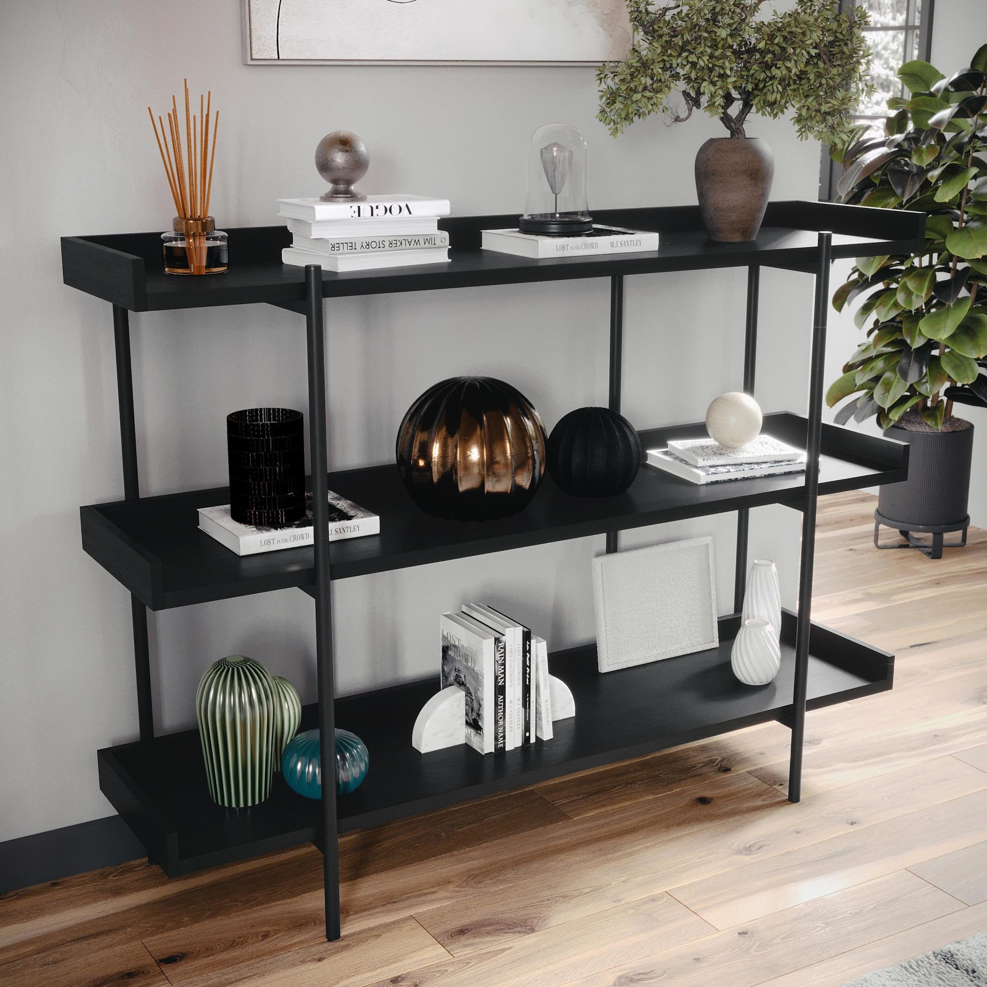 Amazon.com: Martha Stewart Emmett 3 Shelf Bookcase with Vertical